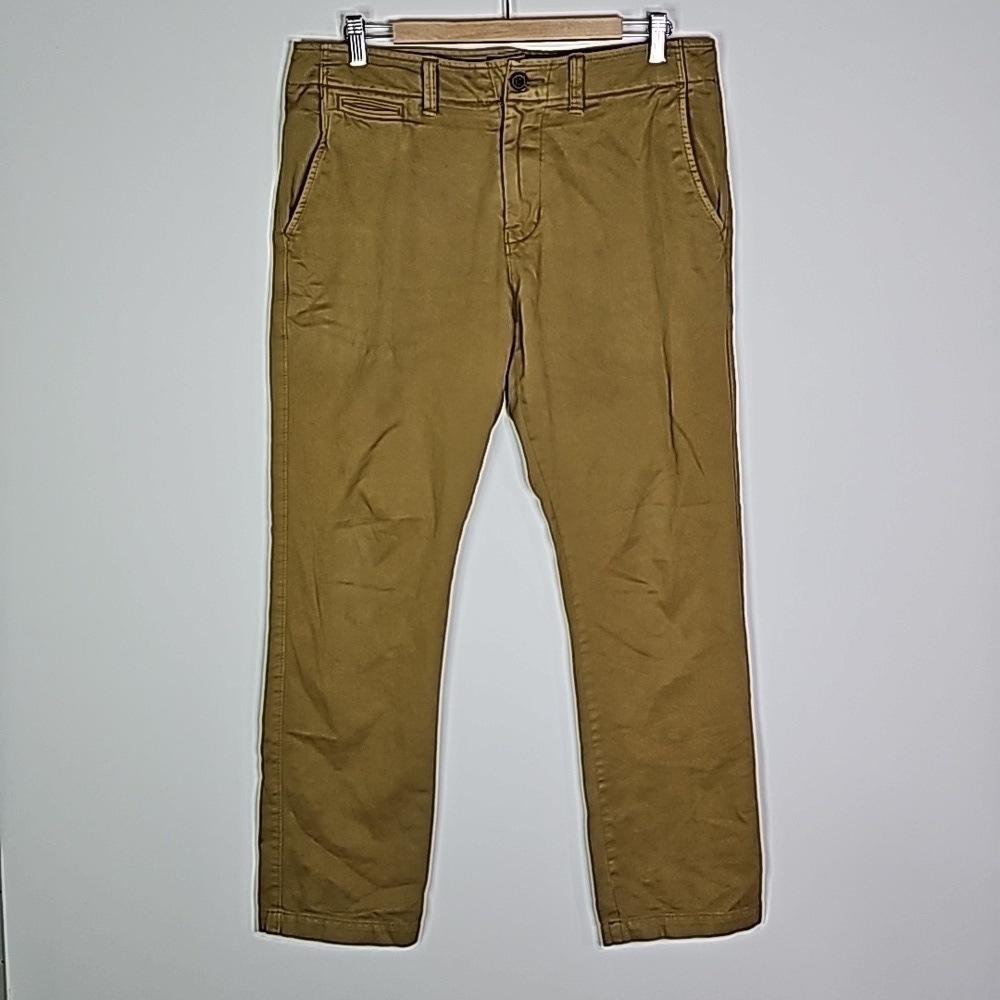 American Eagle 33x32 tan slim straight pants
